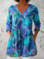 Riley | Blusa larga con estampado con mucho carácter