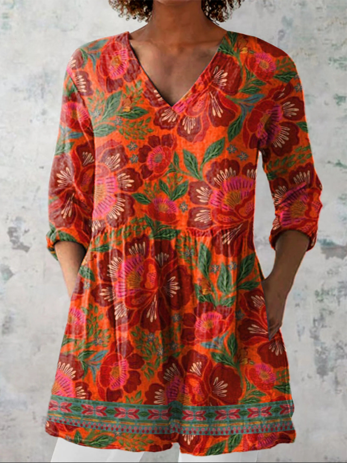 Kaia | Blusa larga con estampado con mucho carácter