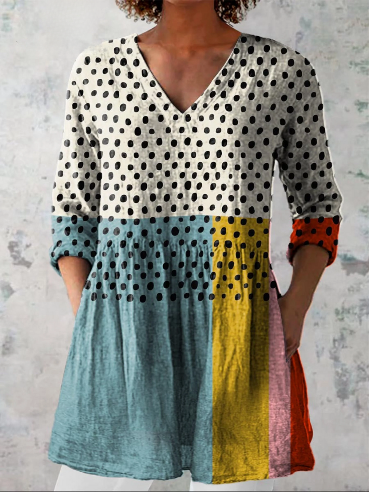 Nola | Blusa larga con estampado con mucho carácter