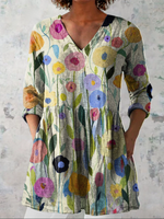 Remi | Blusa larga con estampado con mucho carácter