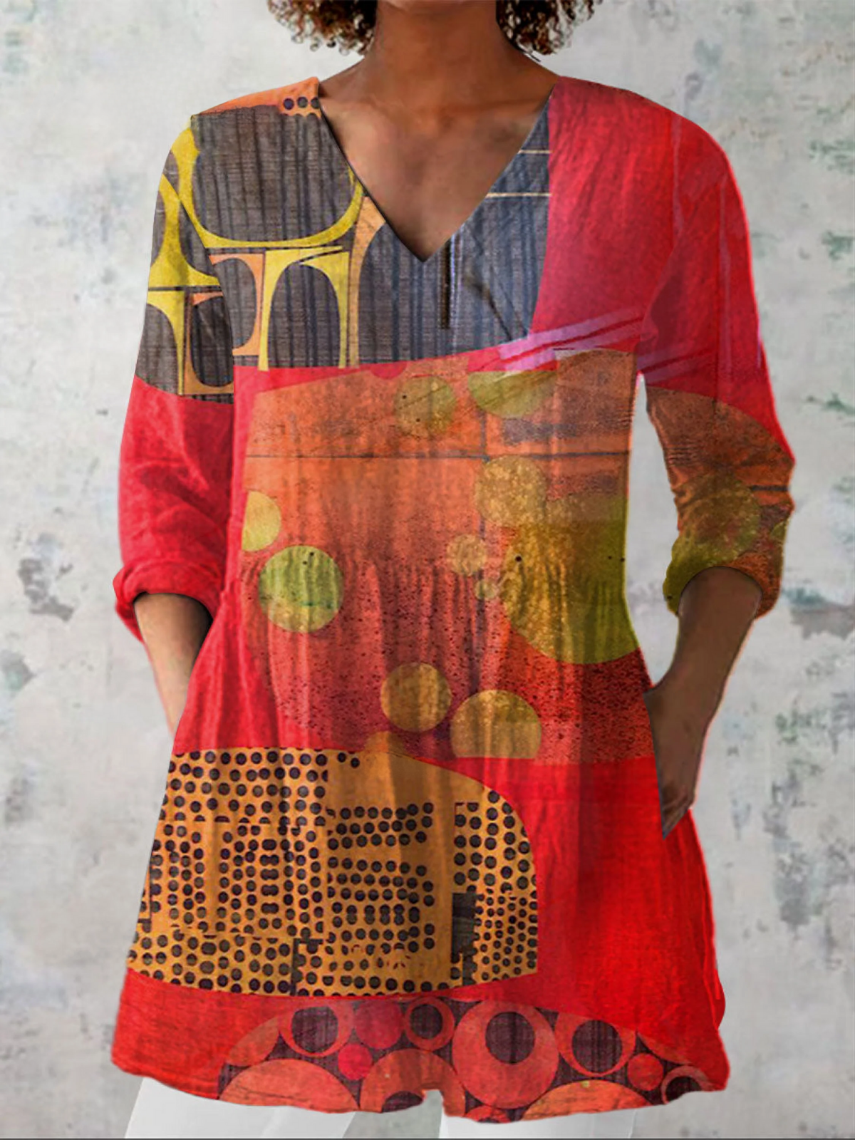 Skylar | Blusa larga con estampado con mucho carácter