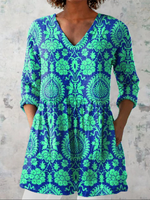 Romy | Blusa larga con estampado con mucho carácter
