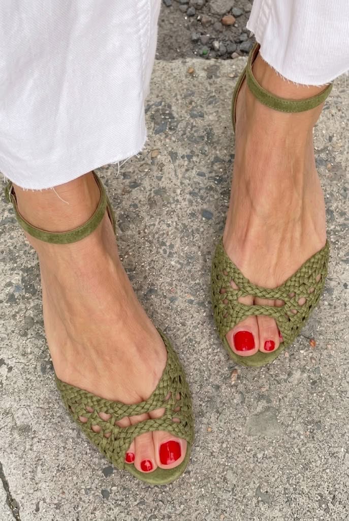 Isadora | Sandalias Trenzadas Doradas
