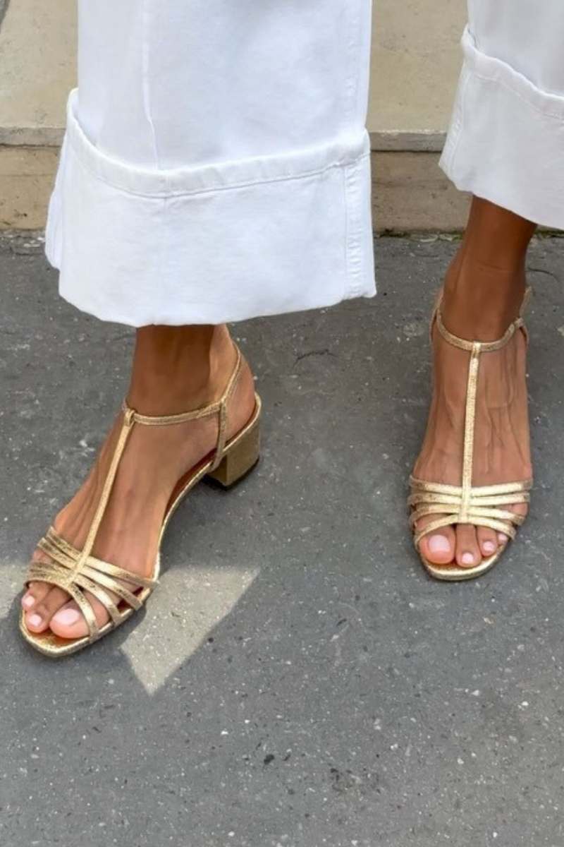 Allegra | Sandalias Doradas Elegancia Diaria