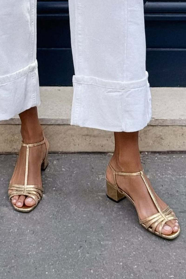 Allegra | Sandalias Doradas Elegancia Diaria