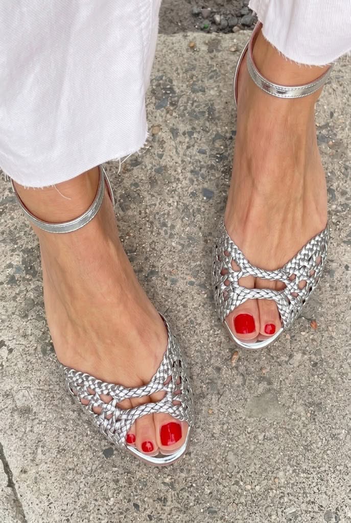 Isadora | Sandalias Trenzadas Doradas