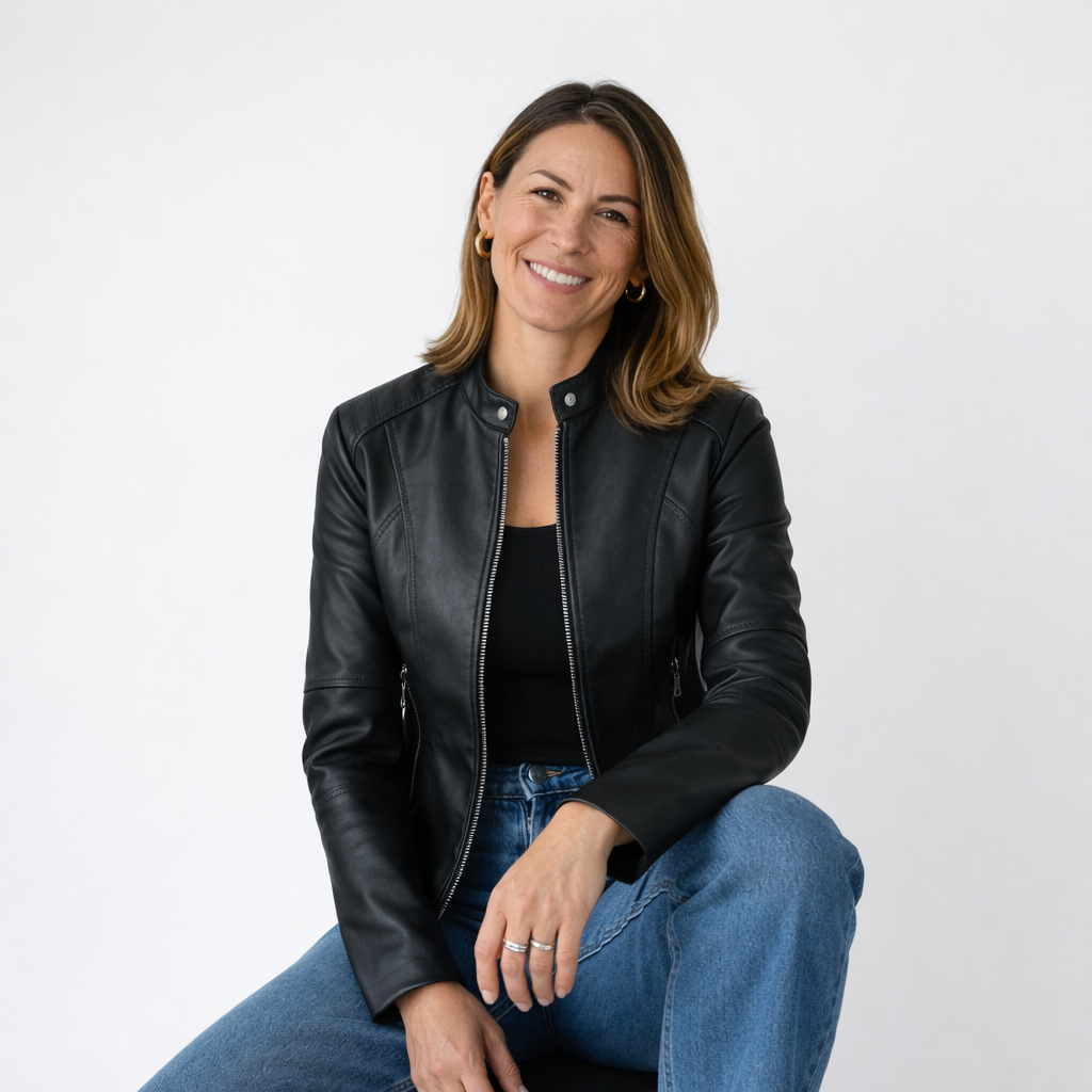 Romina | Abrigo Casual de Cuero