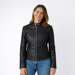 Romina | Abrigo Casual de Cuero
