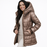 Nora | Abrigo Acolchado con Capucha