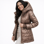 Nora | Abrigo Acolchado con Capucha