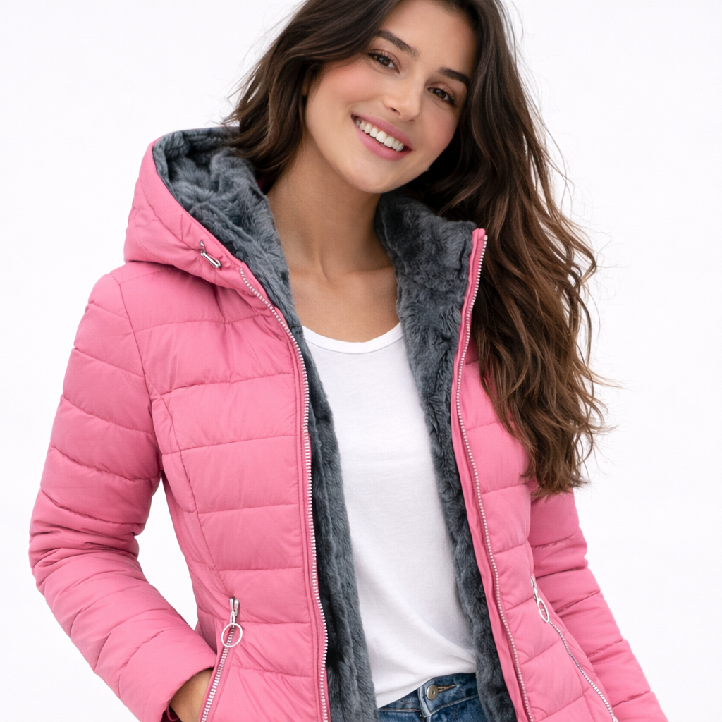 Beatrice | Abrigo Abrigado con Forro de Piel Sintética