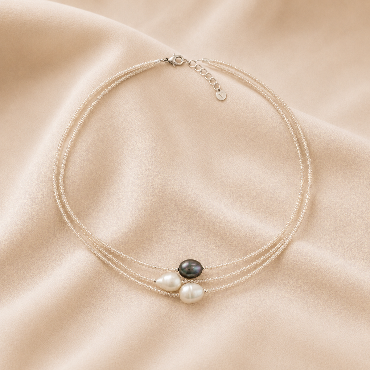 Collar de Perlas de Agua Dulce Vintage