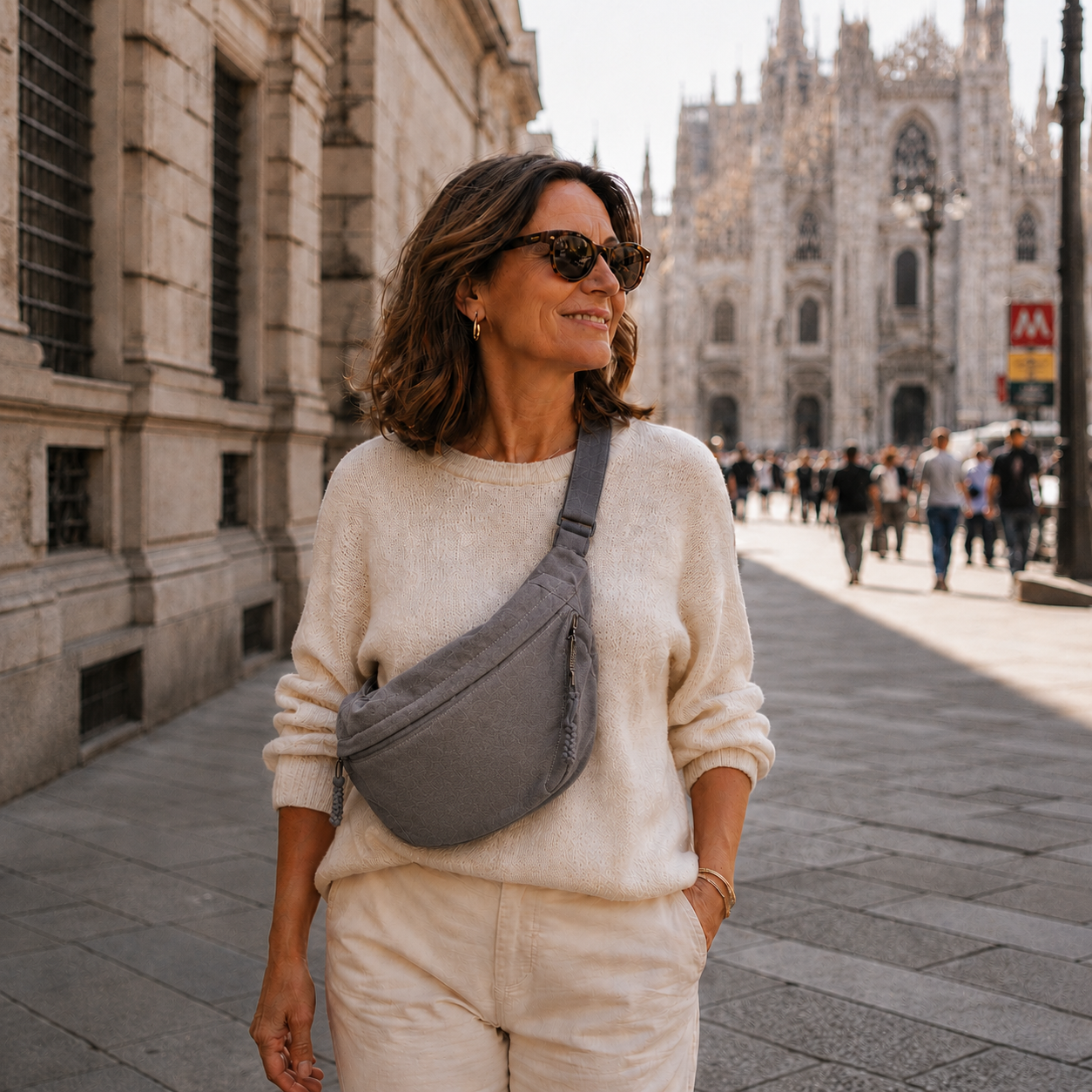 Chiara | Bolso de Hombro Gris