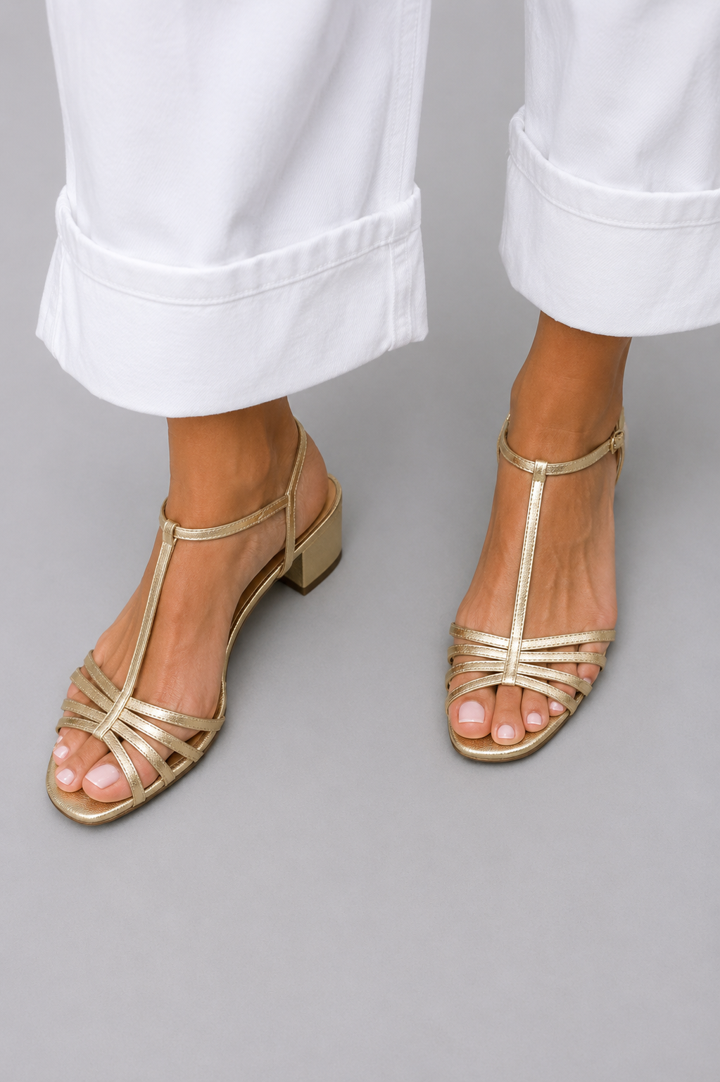 Allegra | Sandalias Doradas Elegancia Diaria