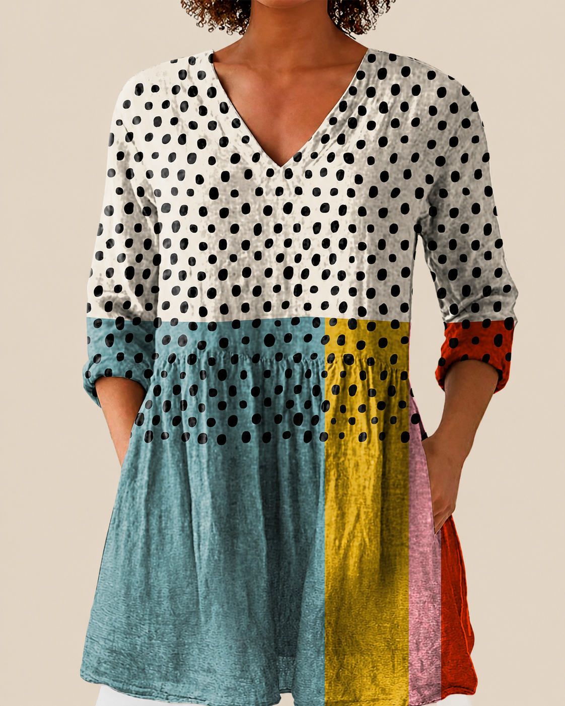Nola | Blusa larga con estampado con mucho carácter