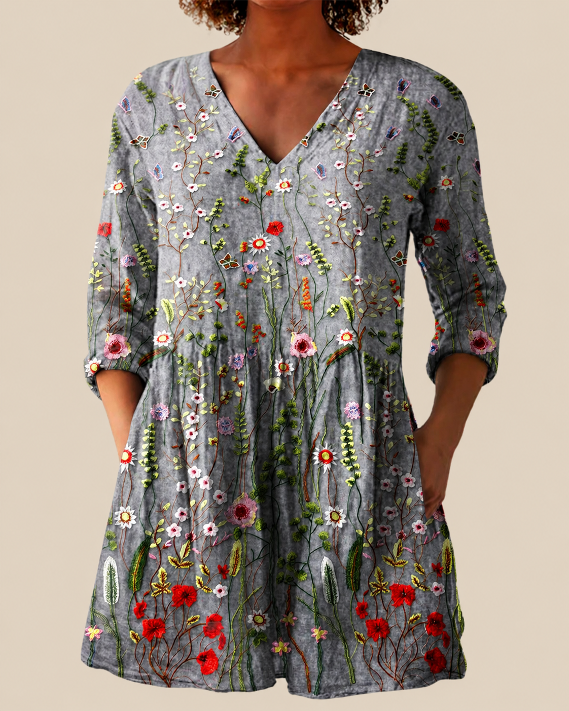 Sloane | Blusa larga con estampado con mucho carácter