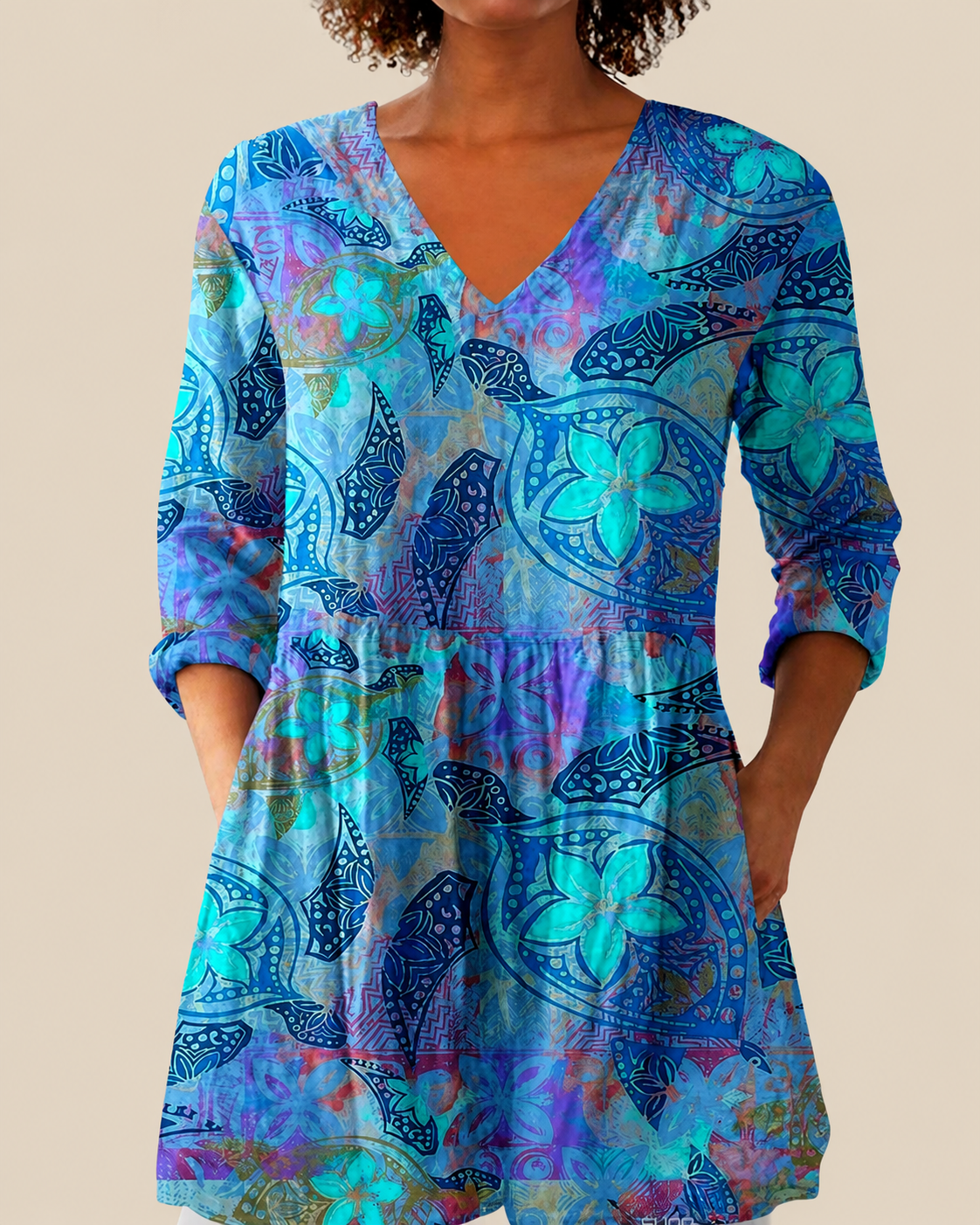 Riley | Blusa larga con estampado con mucho carácter