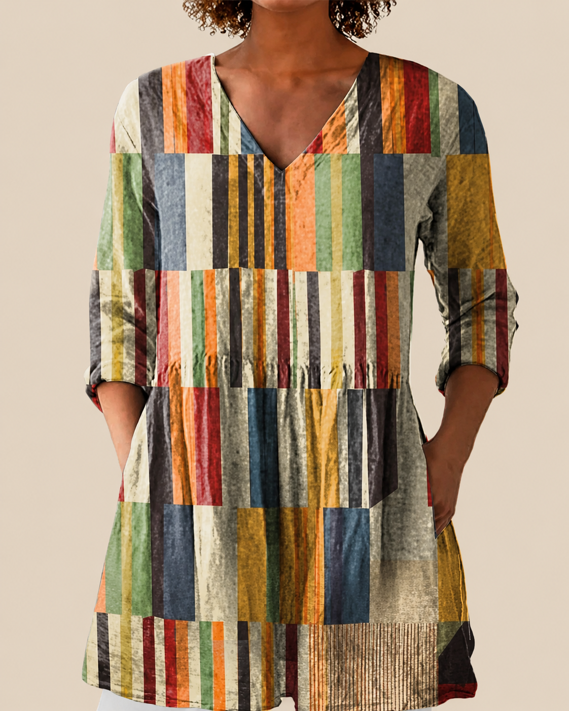 Avery | Blusa larga con estampado con mucho carácter