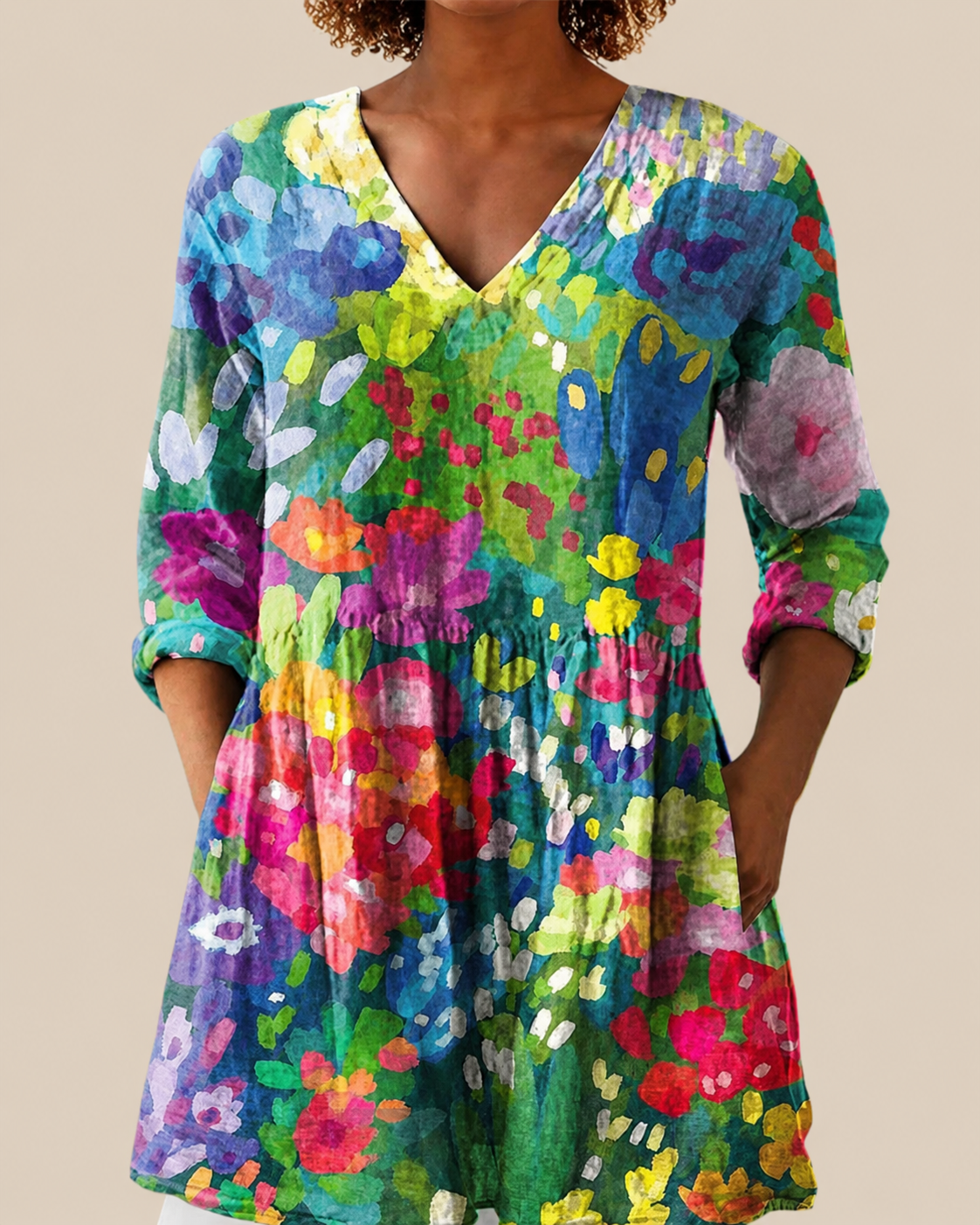 Eden | Blusa larga con estampado con mucho carácter
