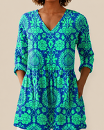 Romy | Blusa larga con estampado con mucho carácter