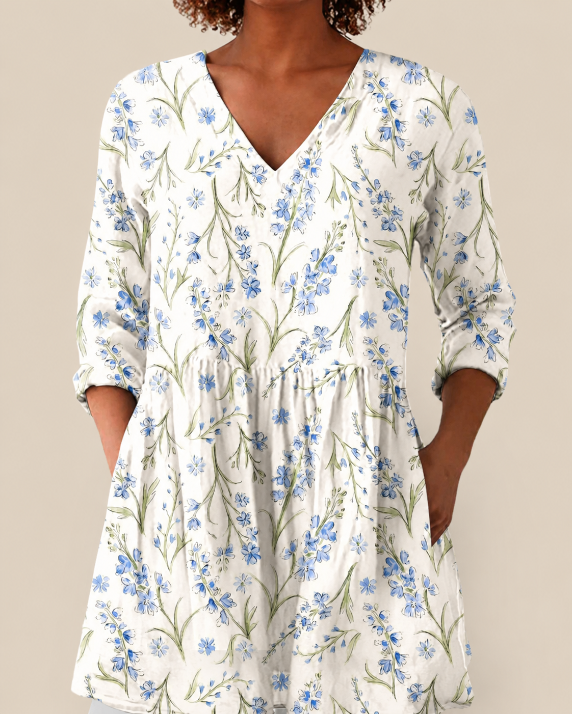 Brielle | Blusa larga con estampado con mucho carácter