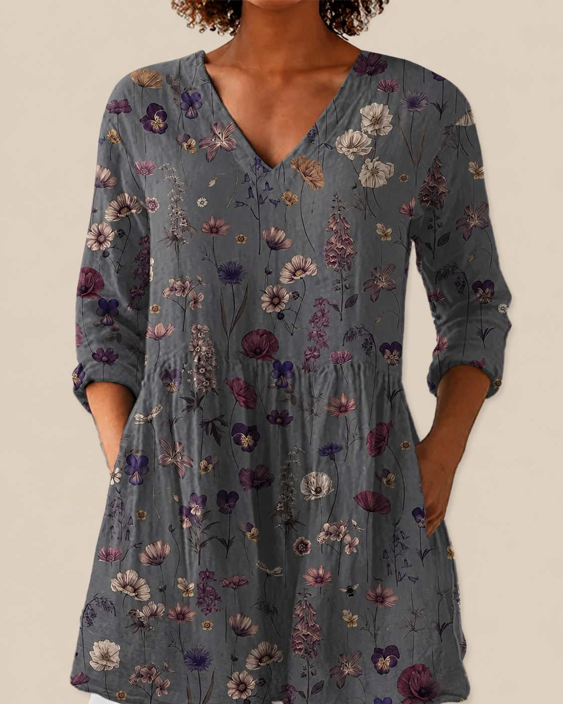 Kira | Blusa larga con estampado con mucho carácter