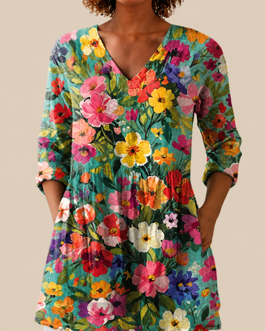 Keira | Blusa larga con estampado con mucho carácter