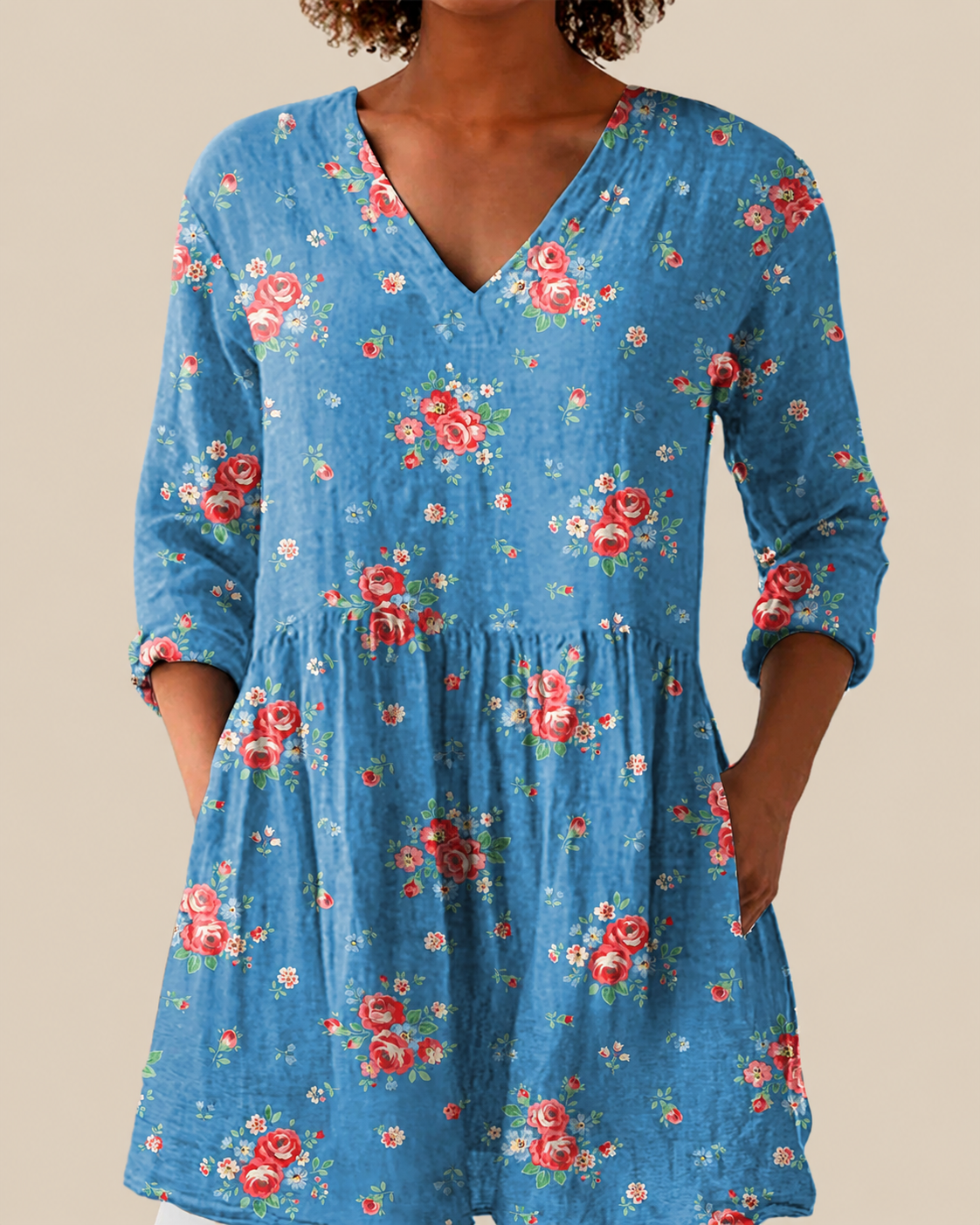 Ayla | Blusa larga con estampado con mucho carácter