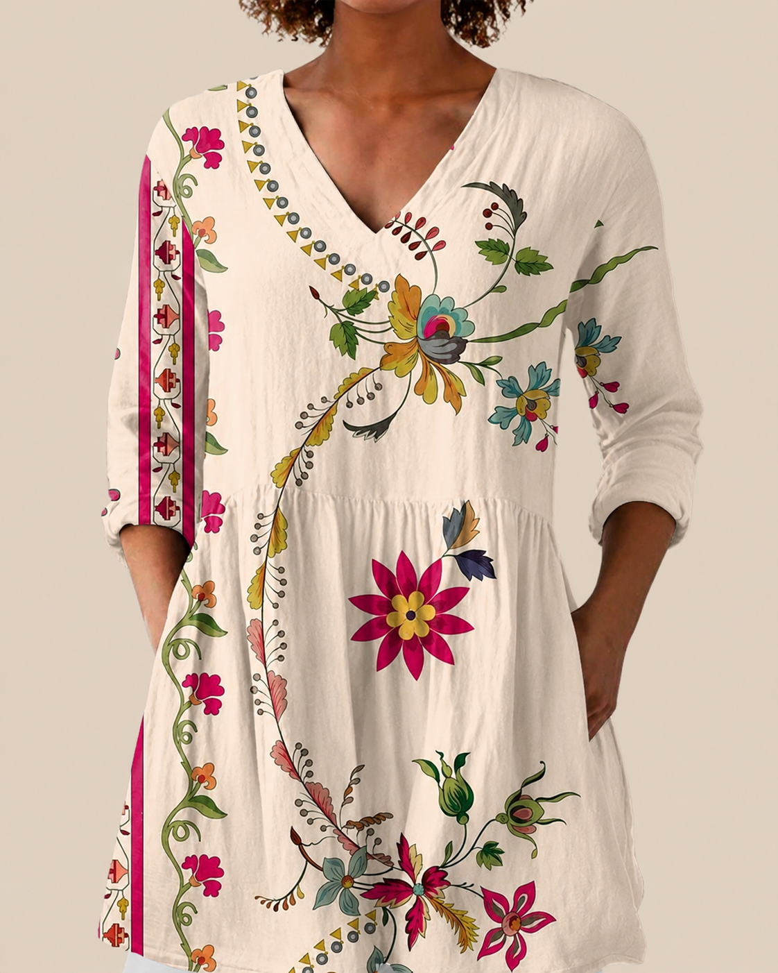 Aria | Blusa larga con estampado con mucho carácter