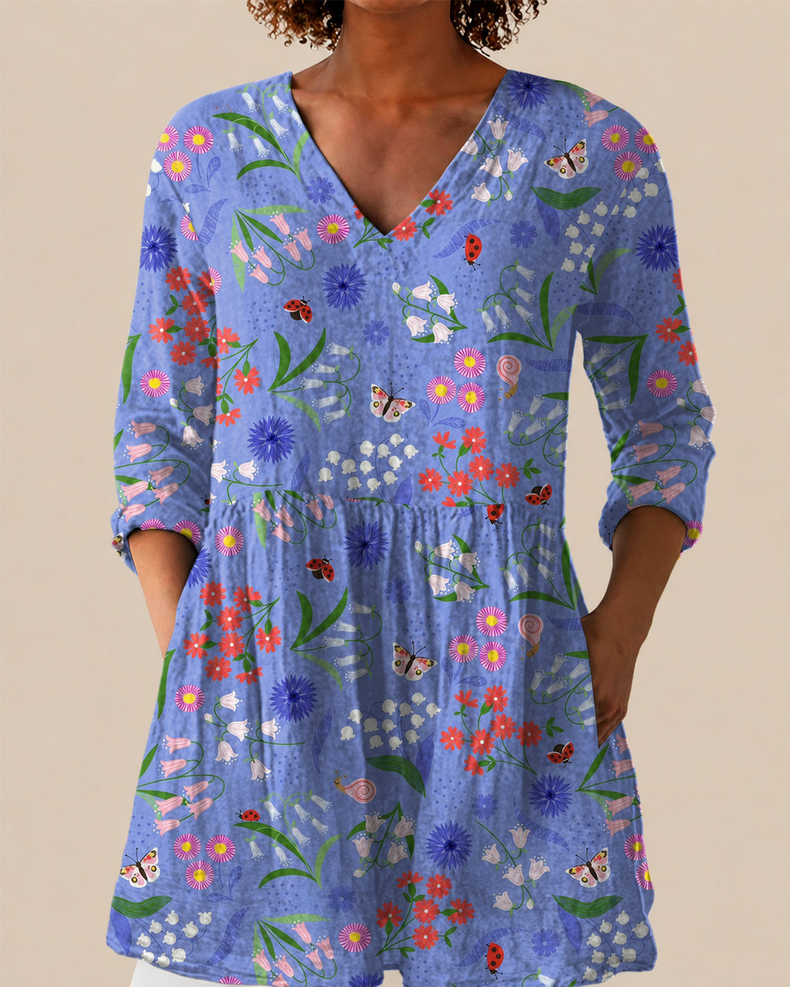 Amelie | Blusa larga con estampado con mucho carácter