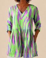 Mira | Blusa larga con estampado con mucho carácter