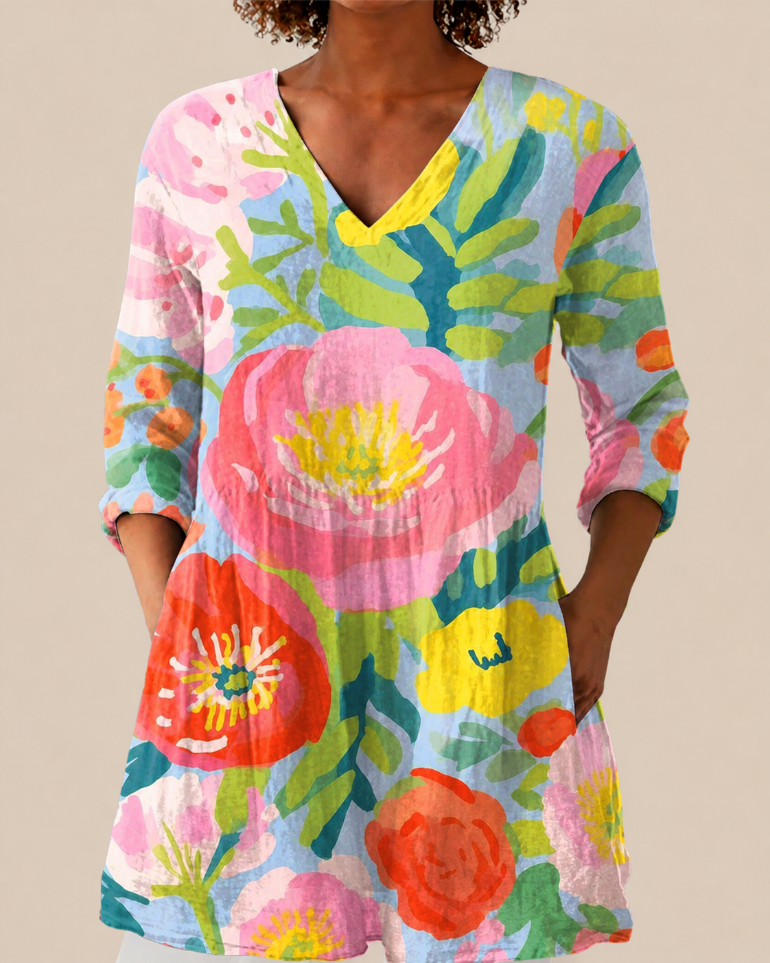 Ayra | Blusa larga con estampado con mucho carácter