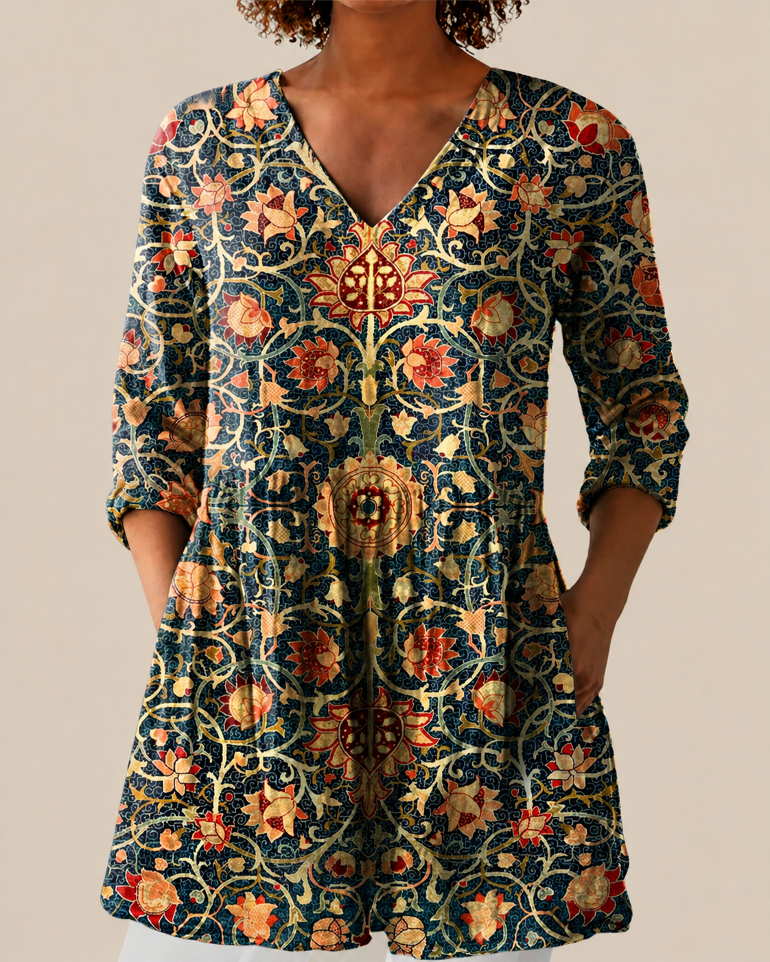 Liora | Blusa larga con estampado con mucho carácter