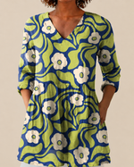Talia | Blusa larga con estampado con mucho carácter