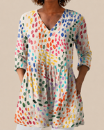 Noelle | Blusa larga con estampado con mucho carácter