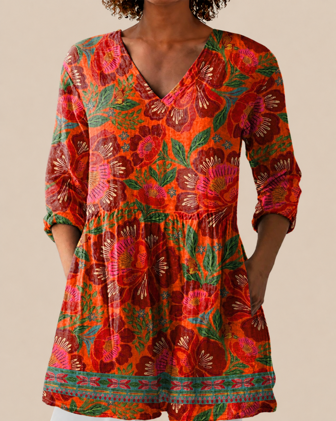 Kaia | Blusa larga con estampado con mucho carácter