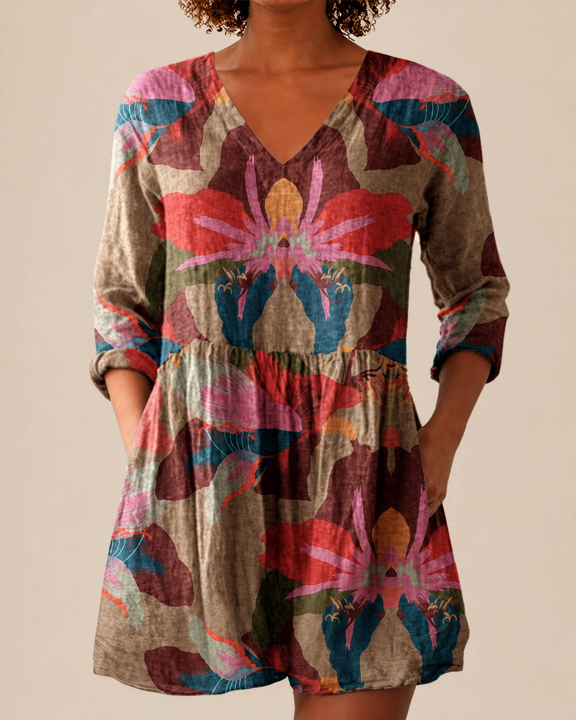 Alina | Blusa larga con estampado con mucho carácter