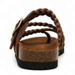 Sandalias de Mujer de Cuero Trenzado