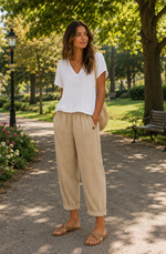 Rosa | Pantalón ligero de lino