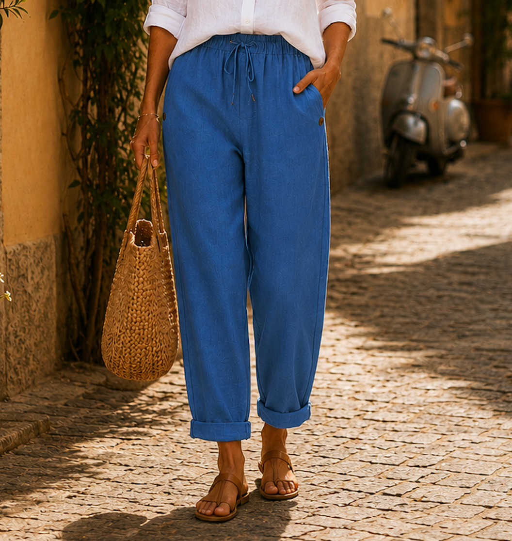 Rosa | Pantalón ligero de lino