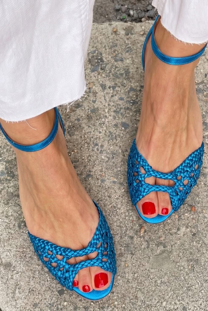Isadora | Sandalias Trenzadas Doradas