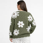 Thea | Jersey Floral Blanco