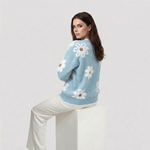 Thea | Jersey Floral Blanco