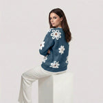 Thea | Jersey Floral Blanco