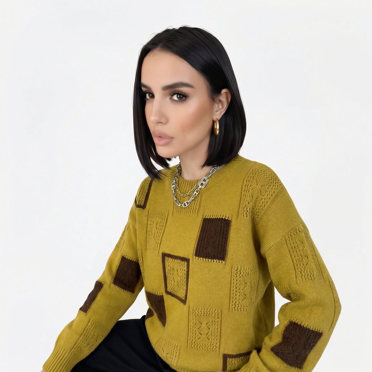 Alica | Jersey Estampado Geométrico