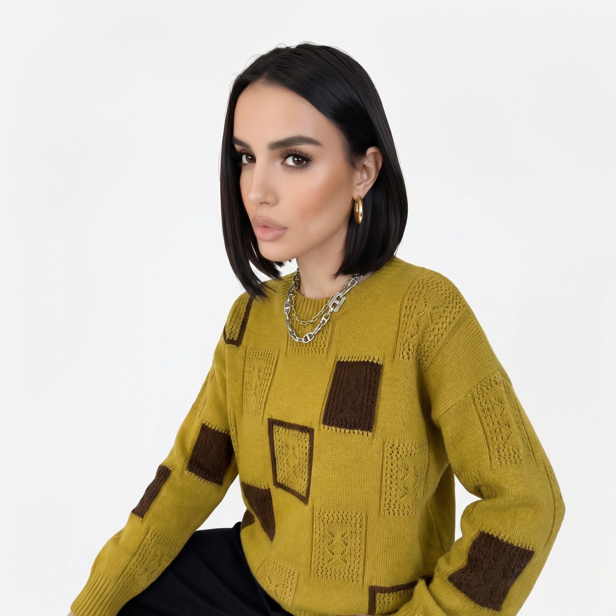 Alica | Jersey Estampado Geométrico