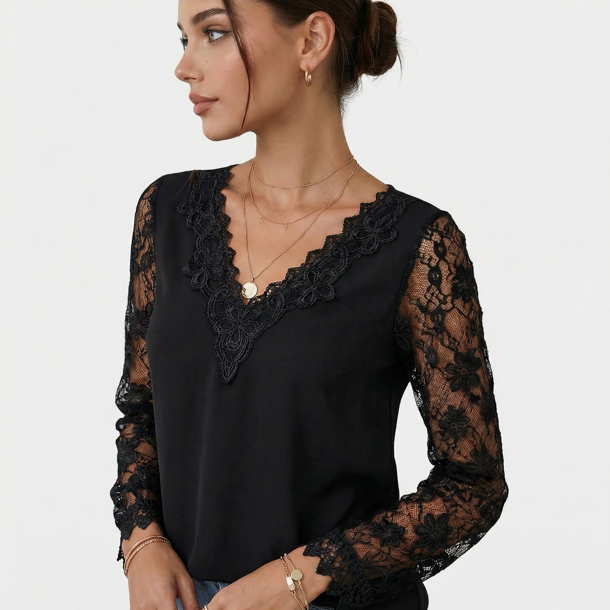 Ria | Blusa Elegante Cuello en V
