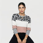 Eva | Jersey Elegante Estampado Leopardo