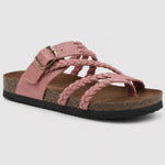 Sandalias de Mujer de Cuero Trenzado