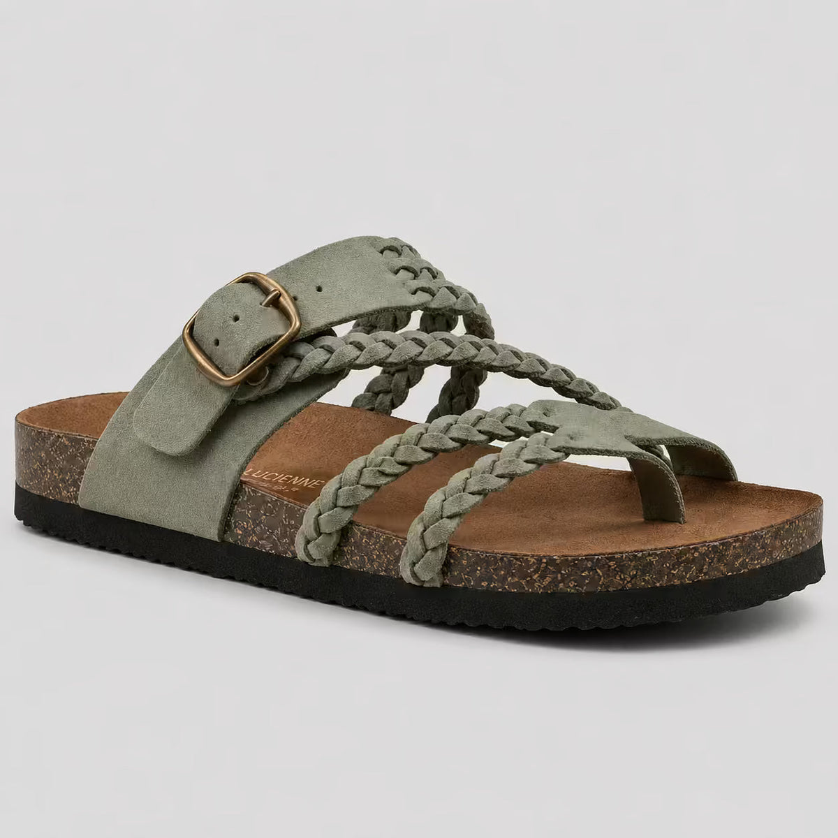 Sandalias de Mujer de Cuero Trenzado